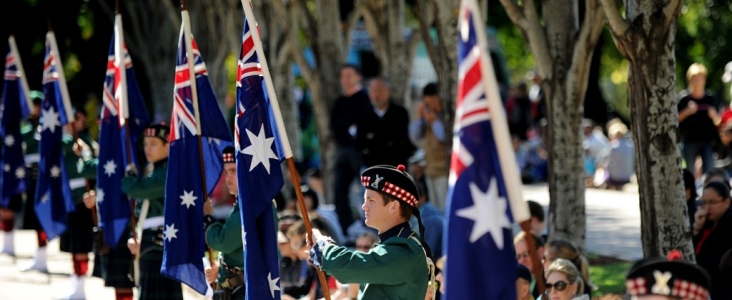 The annual ANZAC Day parade in Sydney, Thursday, April 25, 2013. Australia is commemorating the 98th anniversary of the landing at Gallipoli during WW1.