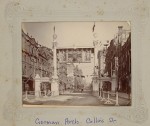 German-Australian citizens paid to erect this arch in Collins street to celebrate the presence of the Duke and Duchess of York in Melbourne in May 1901. Pictures Collection, State Library of Victoria.